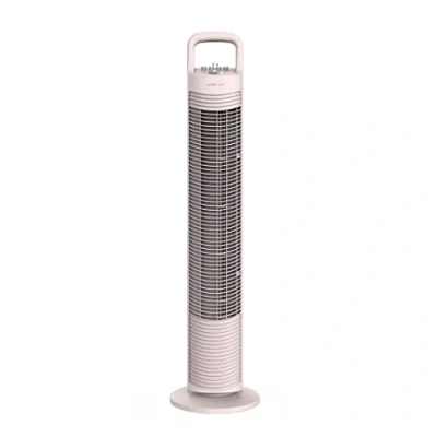 Imagen de Newlux Ventilador de Torre Sin Aspas W80 (45W) 3 Velocidades, Oscilación 70º, Temporizador 120 min y Diseño Compacto. Pie con Motor Cobre Asa Transporte. Instalación (Coral)