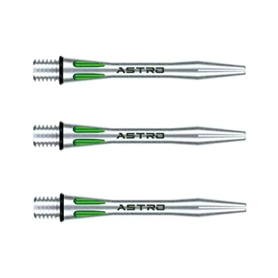 Imagen de WINMAU Astro Aluminio Verde Corto Tallos de dardo (Shafts) 1 Juego por Paquete (3 Ejes en Total)