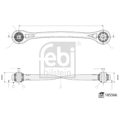 Imagen de FEBI BILSTEIN 185566 Barra oscilante, suspensión de ruedas AUDI: Q7, Q5