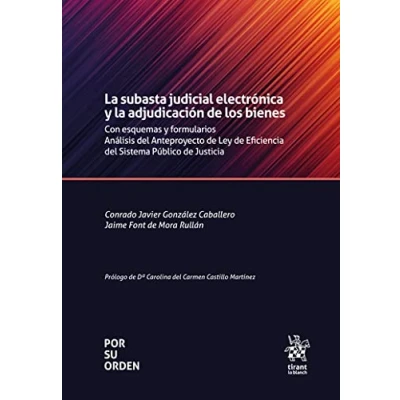 Imagen de la subasta judicial electrónica y adjudicación de los bienes. Con esquemas formularios (Por su orden)