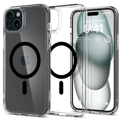 Imagen de Spigen Ultra Hybrid TPU Magfit Back Cover Negro Apple iPhone 15 Plus