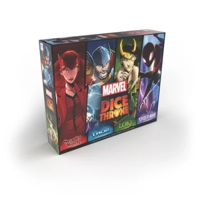 Imagen de USAopoly Marvel Dice Throne 4 Hero Box with Scarlet Witch; Thor; Loki &amp; Spider Man 2 Player Competitive Game The OP Games English