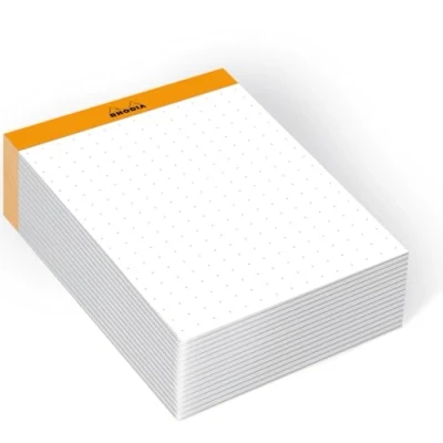 Imagen de Clairefontaine ES RHODIA 194048C Bloc de notas N13 Naranja A6 11,5 x 16 cm Dot (Dotted) 240 Hojas 80g/m Práctico y Compacto Colección Rhodiatime