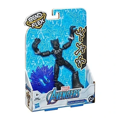 Imagen de Avengers E7868 Marvel Bend and Flex Action Figure Toy, 6 Inch Flexible Black Panther, includes Accessory, Ages 4 Up, Multicoloured