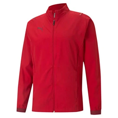 Imagen de PUMA teamCUP Sideline Jacket Chaqueta de entrenamiento, Hombre, Chili Pepper/Cordovan, M