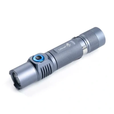 Imagen de Ultrafire EC1 Mini Linterna LED Recargable USB 1500 Lúmenes 7 Modos Táctica Alta Potencia, con 3.7V 2600mAh Batería Protegida, IPX8 Impermeable Pequeña Brillante