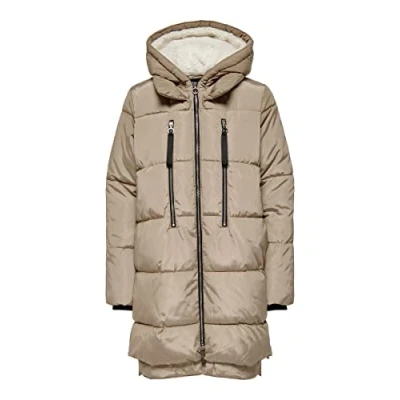 Imagen de ONLY Onlnora Long Puffer Coat CC Otw Chaqueta, Vajilla, M para Mujer