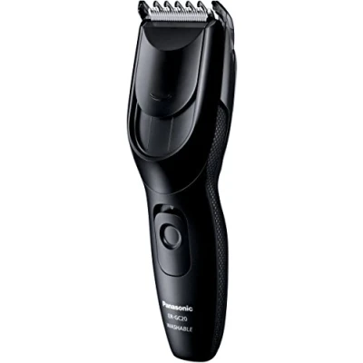 Imagen de Panasonic ER GC20 K503 Cortapelos Impermeable para Cabello y Cuerpo (Recargable, Acero inoxidable, 100% Lavable, Batería Larga Duración, 7 Longitudes), Negro