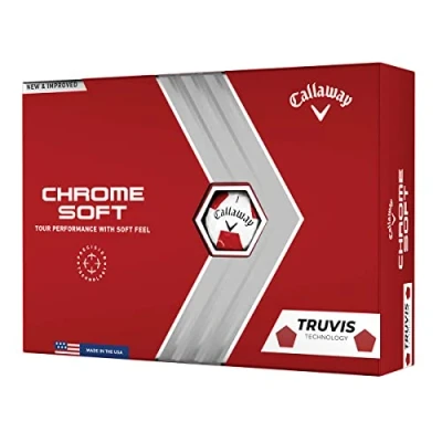 Imagen de Callaway Chrome Soft Truvis Golf Balls, Unisex Adult, Rojo, XL