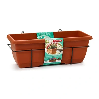 Imagen de Plastic Forte Jardinera con Soporte 50 cm 11907