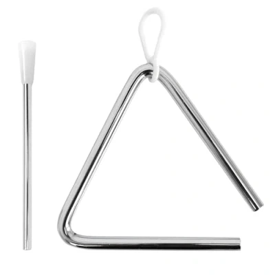 Imagen de A Star Triángulo musical de metal tradicional 10 cm / 6 pulgadas con batidor