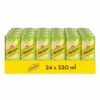 Imagen de Schweppes Limón, Refresco Bebida Refrescante Lata, Pack 24 x 33 cl