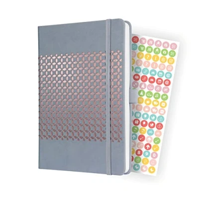 Imagen de SIGEL J3209 Agenda semanal Jolie 2023 aprox. A5 gris claro hardcover dos páginas = una semana 174 S.