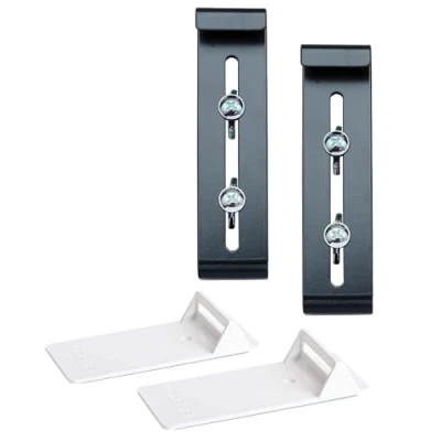 Imagen de Plastia FixPot Soporte invisible para jardineras cualquier ventana con alféizar de ventana, juego 2 unidades adaptador antracita, fijación sin taladrar