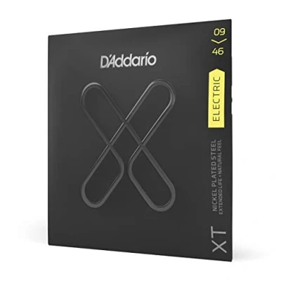 Imagen de D&#039;Addario XTE0946, XT Electric Guitar Strings Nickel Plated Steel, Super Light Top/Regular Bottom, 09 46