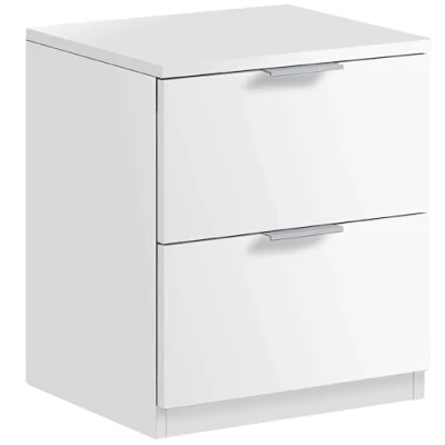 Imagen de Habitdesign Mesita de Noche, Book Oficina, Modelo Low Cost, Acabado en Blanco Mate, Medidas: 38 cm (Ancho) x 45 (Alto) 34 (Fondo)