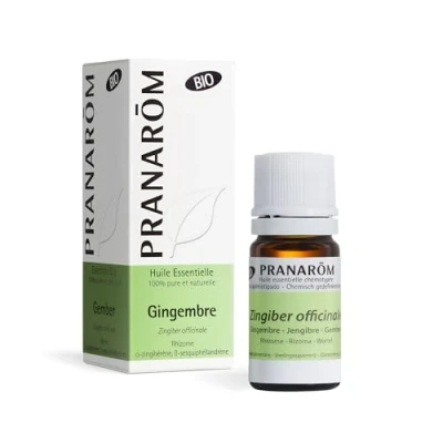 Imagen de PRANAROM Jengibre Aceite Esencial Quimiotipado Tónico Digestivo 100% Puro y Natural HECT 5 ml