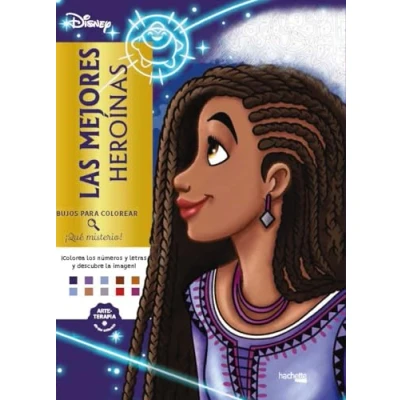 Imagen de Dibujos para colorear, qué misterio. Las mejores heroínas (Hachette HEROES DISNEY Arteterapia)