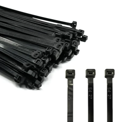 Imagen de ERKO Bridas Para Cables Negro 160 x 2,5 mm 100 piezas Pequeño 8 kg de resistencia a la tracción, Resistente temperatura, Oficina, Hogar, Exteriores