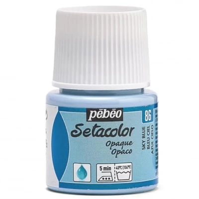Imagen de Pébéo Setacolor Pintura para Tejidos (45 mm), Color Azul