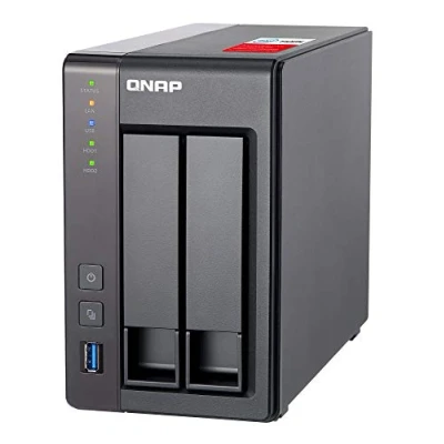 Imagen de QNAP TS 251+ 2G 2 Bay Desktop High Performance NAS Enclosure GB RAM, Intel Celeron 2.0 GHz Quad Core Processor, Black
