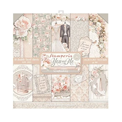 Imagen de Stamperia International Mini Scrapbooking You and Me, blanco, OSFA