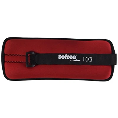 Imagen de Softee 24104.003 Juego Tobilleras muñequeras, Unisex Adulto, Rojo, 1 kg