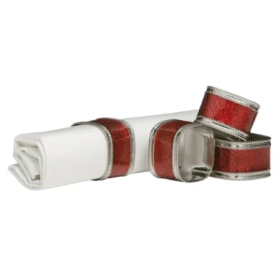 Imagen de Premier Housewares Servilletero (Juego de 4), Color Rojo