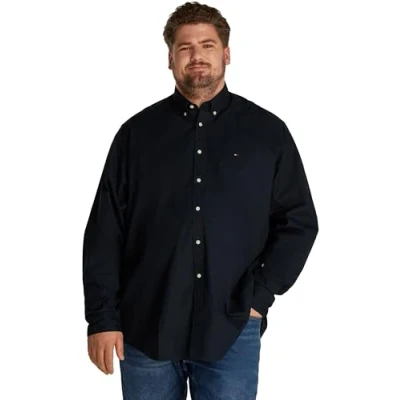 Imagen de Tommy Hilfiger FLEX Solid Shirt Camisa, Hombre, Talla: 4XL, Desert sky