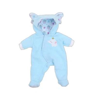 Imagen de JC Toys Conjunto Ropa muñeca de 36 hasta 40 cm, Pijama Elefante, Azul y Blanco, Outfit Extra, diseñado en España por Berenguer, +2 años