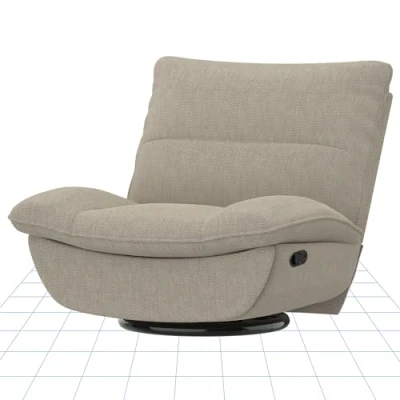 Imagen de FLEXISPOT sillón de relajación, Maueller, para Dormir, Giratorio con función Mecedora, Tele Respaldo Ajustable, reclinable Mayores y Madres Lactantes