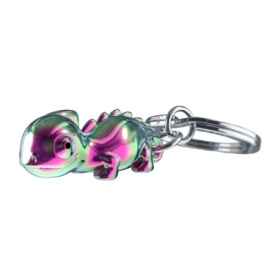 Imagen de Meta[l]morphose METALMORPHOSE MTM131 03 Llavero de camaleón, Verde, Violeta, 8,4x3,5x1,5