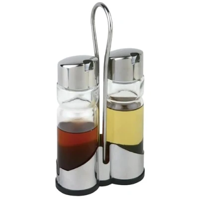Imagen de LS Kitchen Set de Vinagrera y Aceitera Acero Inoxidable Cristal 2 Piezas