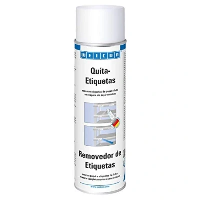 Imagen de WEICON Spray Quita Etiquetas 500 ml Incluye espátula especial para un trabajo eficaz Transparente
