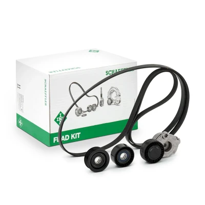 Imagen de INA 529 0484 10 Juego de correas trapeciales poli V Revisar/sustituir poleas libres del alternador AUDI: A6 C7 Avant, A4 B8 A5 Sportback