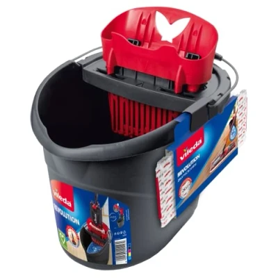 Imagen de Vileda SuperMocio Revolution Sistema sistemas de mopa Negro, Rojo, Color blanco
