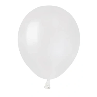Imagen de Paquete 100 globos nacarados en latex natural Premium Quality A50 (Ø 13cm / 5&quot;), blanco nacarado