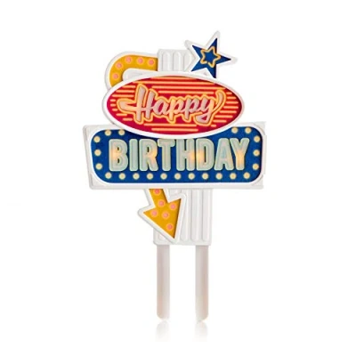 Imagen de SUCK UK Cartel luminoso para tarta de cumpleaños