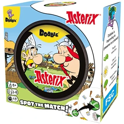 Imagen de Zygomatic Dobble Astérix Juego De Cartas Acción y Reflejos a Partir 7 Años 2 8 Jugadores 15 Minutos por Partida Español