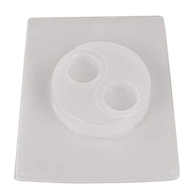 Imagen de Rayher Molde de fundición: portavelas Yin Yang, 2 diseños, 12 x 8 cm, Blanco, 3672900