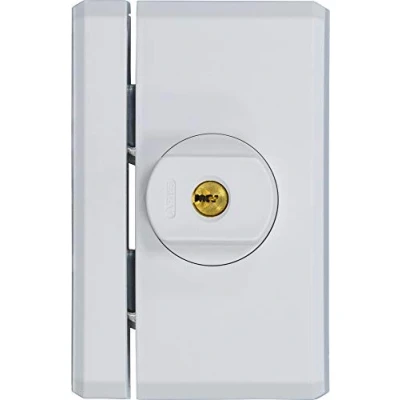 Imagen de ABUS FTS96A Cerradura de ventana con mecanismo bloqueo intuitivo y alarma, múltiple, nivel seguridad 10 78564, color blanco