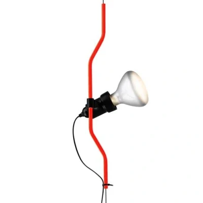 Imagen de Flos Parentesi Regulador de intensidad para lámpara Parentesi, compuesto por arco metálico, portalámparas y cable con interruptor, versión regulable, color rojo