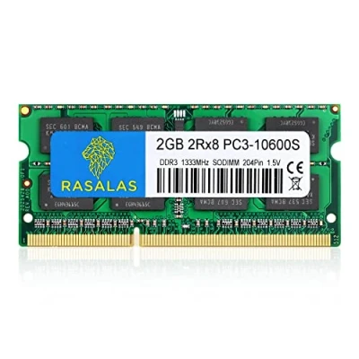 Imagen de 2 GB DDR3 1333 MHz Sodimm RAM, 2RX8 PC3 10600S Memoria 204 PIN CL9 para Notebook Laptop