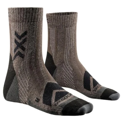 Imagen de X Socks Hike Perform Merino Ankle, Calcetines, Unisex adulto, Brown/Black, 39 41