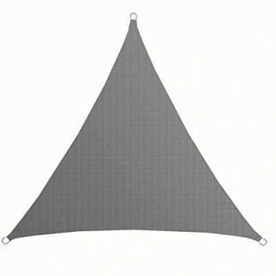 Imagen de AMANKA Toldo UV HDPE 3x3x3 Vela de Protección Solar Triangular Techo para Balcón Jardín Gris