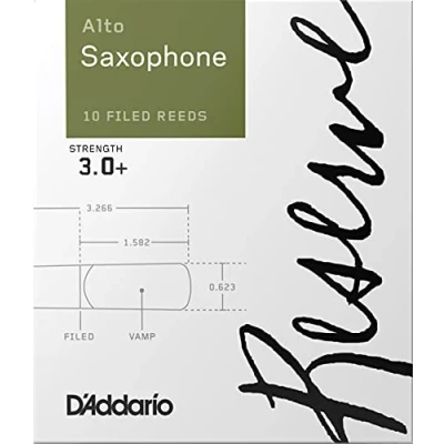 Imagen de D&#039;Addario DJR10305 Strength 3.0+ Reserve Alto Saxophone Reeds (Pack of 10)