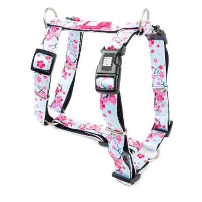 Imagen de MAX &amp; Molly Arnés para Perros en Forma de H, ultracómodo, Neopreno, pequeños, Cherry Bloom/S, Acolchado, Seguro y Ultraligero, Comodidad tu Fiel compañero