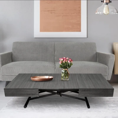 Imagen de Mesa elevable y extensible Sundance, madera vintage Menzzo