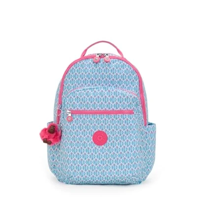 Imagen de Kipling Seoul Mochila Grande, Dreamy Geo C (Azul)