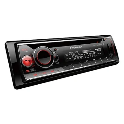 Imagen de Pioneer DEH S520BT Autoradio con CD de 1 DIN Bluetooth®, iluminación multicolor, USB, aplicación Smart Sync y compatible dispositivos Apple Android